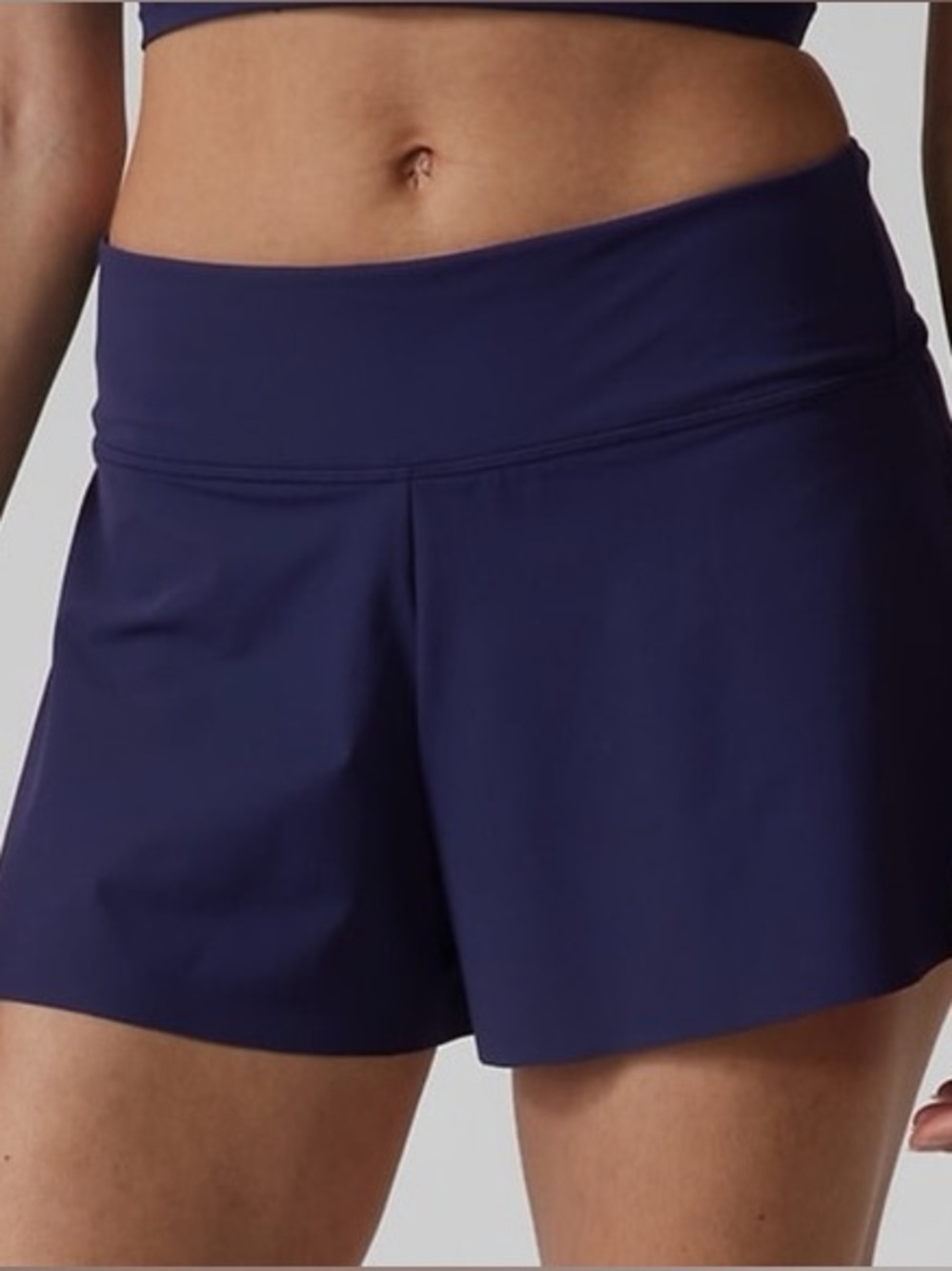 Athleta Makani Swim Short Dress Blue Size Small NWT